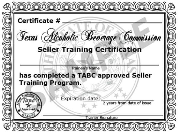 TABC Certification Program About Our TABC Certification Course